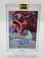 2026 Topps Marvel Neon Scarlet Witch -Manga Madness Auto - SSP picture