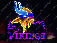 Minnesota Vikings Logo Vivid LED Neon Sign Light Lamp With Dimmer picture