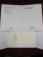 IWC PILOT Automatic Chronograph Ref 3706 Instructions Svc Books MicroFiber Cloth picture