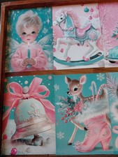 20 Classic Vintage Style Pink Blue Green 4x6 