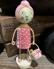 ESC Lori Mitchell SPA DAY  Pink Polka Dot Dress Holding Pink Bucket picture