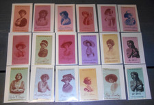 Old Mill Cigarettes Actress Silks lot of 18 Ex-NRMT From 1909-10 picture