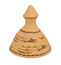 Antique Makah or Nuu-chah-nulth - Nootka Basket Whaling Hat picture