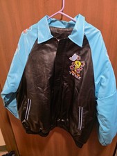 Looney Tunes Men's Jacket - Blue/Black SIZE L Vintage 1998 Looney Tunes Classic picture