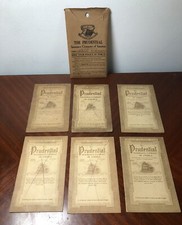 1916-18 Six (6) Prudential Insurance Premium Receipt Books w/Envelope, Entries picture