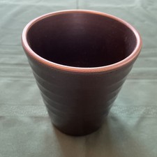 Orchid Pot/ Planter. 5-1/2” high Painted Exterior. Excellent Cond. picture
