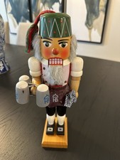 Vintage West Germany Erzgebirge Volkskunst Nutcracker Bavarian Octoberfest Beer picture