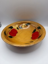 Vintage Munising 3 Footed Wooden Hand Painted 11