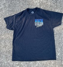 Men’s XL Busch Light Racing Graphic T-Shirt Tee Shirt Black Pre Owned BUSCH picture