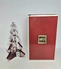 Vtg Mikasa Crystal Holiday Christmas Tree Red Bottom Figurine w/Box. 2.4 Pounds picture
