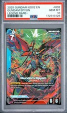 2025 GUNDAM DUAL IMPACT #002 GUNDAM EPYON LEGEND RARE+ PSA 10 picture