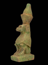 Rare Ancient Egyptian Antiques God Thoth Figurine Authentic Baboon Statue BC picture