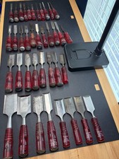 Vintage Millers Falls 30 Series & 1430 Series Bevel Edge Wood Chisel Lot Of 38 picture