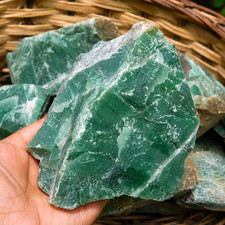 Natural Green Jade Rough Raw Gemstone 1LB Untreated Crystal Lapidary Cabbing picture