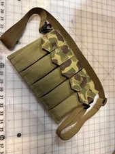 WWII Thompson 5 Cell Magazine Pouch Pistol Caliber Carbine with Frogskin covers  picture