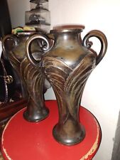 A Pair Of Vintage Bronze Vases 12