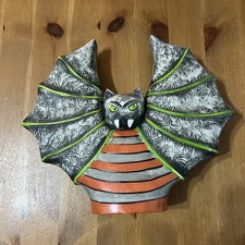 Silvestri Ceramic Bat 6 Candle Holder Halloween decoration 7.5” Height picture