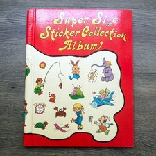Super Size Sticker Collection Album Vintage 1980s Unused Spiral Bound picture