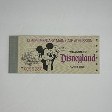 1980 Disneyland Complimentary Ticket Book Main Gate Admission Booklet 9 A thruE picture