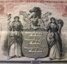 SLING''s 🪙RARE $1000 City of Jersey City - Original GOLD BOND Certificate picture