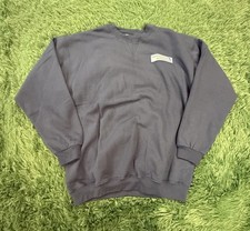 Vintage Continental Airlines Crewneck Sweatshirt Medium Navy Blue Souvenir picture