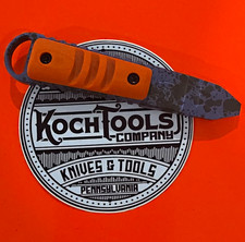 Koch Tools Co EDC Kursor Prybar Purple Body Green Splatter With Orange Handle picture