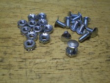 8 Original Flat Head Rivet Bicycle Fender & Chainguard Bolt On Vintage picture