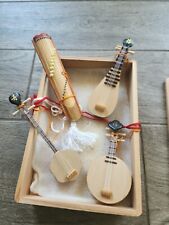 Vintage Asian Chinese DYNASTY Miniature Stringed Musical Instruments  picture