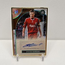 2025-26 Topps Museum Steven Gerrard Museum Framed Autograph Card /50 Liverpool picture