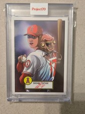 TOPPS PROJECT 70 SHOHEI OHTANI ALEX PARDEE ENCASED BASEBALL CARD ORIGINAL ART picture