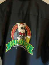 Red Kap Russian River Brewing Co Blind Pig Black Button-Down Work Shirt large  picture