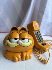 Vintage Tyco Garfield Phone Novelty Collectible Landline Telephone Untested READ picture