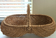 Natural Large Handmade Rustic Basket  picture