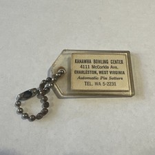 Vintage Kanawha Bowling Center Advertising Keychain Charleston WV picture