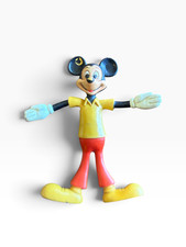 Vintage Walt Disney Mickey Mouse Bendable Figure #1510 picture