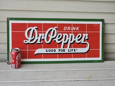 VINTAGE DR PEPPER PORCELAIN SIGN 26