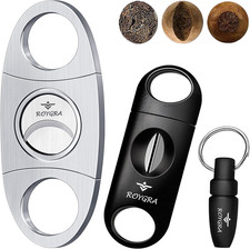 Cigar Cutter (3 Pack) - Guillotine, V Cut, Punch, Gift Box Packaging picture