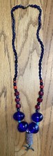 Antique Vintage African Trade & Glass Beads Beaded Necklace picture