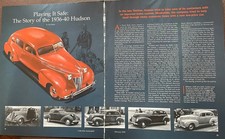 1936 1937 1938 1939 1940 HUDSON 10 pg REVIEW CUSTOM DELUXE picture