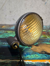 Steampunk Antique Dome Lamp Light * Vintage Ribbed  Glass* ~Guide Tractor Lens~  picture