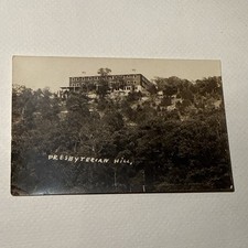 Vintage Real Photo Postcard Rppc Presbyterian Hill Grandview Hotel Hollister MO picture