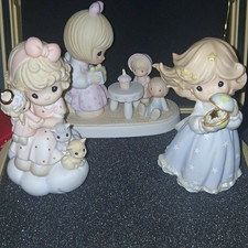 Precious Moments Enesco Lot of 3 Porcelain Figurines  No Boxes. Great Pieces ⭐️ picture