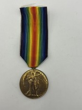 WW1 US Victory Medal Pin Military Great War For Civilization Winged Angel Ribbon picture