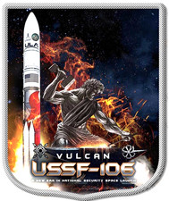 USSF 106 VULCAN ULA ATLAS V SATIN SURFACE / SILK SURFACE PATCH picture