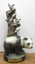 JIM BEAM Vintage Giaant Panda Sow & Cubs Decanter picture