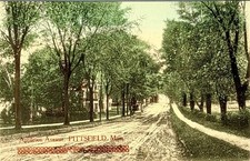 Pittsfield Massachusetts Appleton Avenue Antique Postcard 1908 Horse Carriage picture