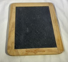 Vintage School Slate Tablet Wooden Frame Original Elementary picture