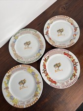 Vintage 1982 Brennan's New Orleans Dessert Recipe Plates Set of 4 Ljungberg TC1 picture