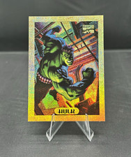 Marvel 1994 Marvel Masterpieces Limited Edition Gold Holofoil Hulk #4/10 Card picture