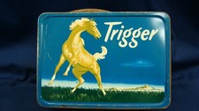 Vintage 1950's Trigger Metal Lunch Box The American Thermos Bottle Co picture